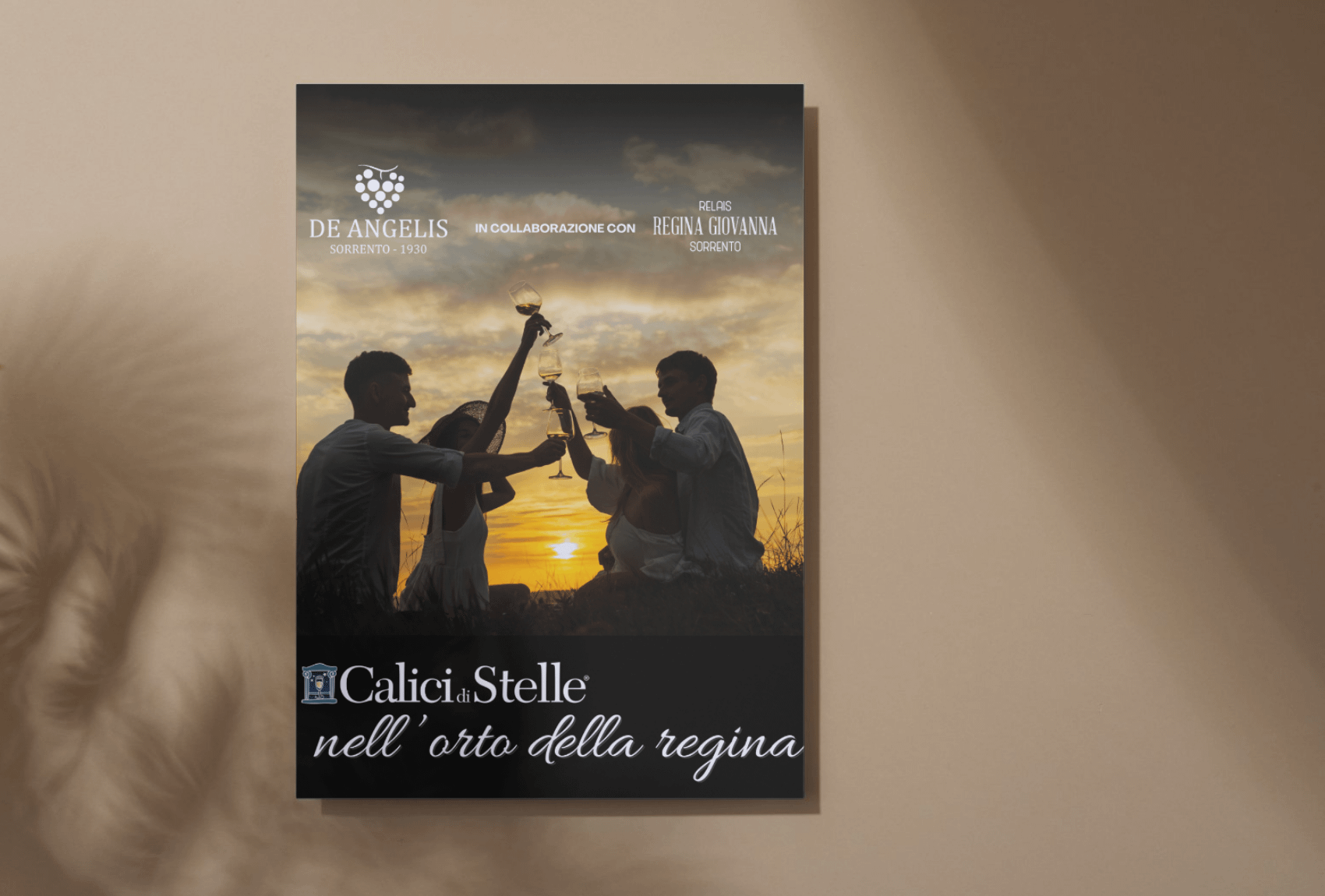 Calici di Stelle nell’orto della Regina, una cena-degustazione a base dei prodotti dell’orto e a seguire una passeggiata in vigna al chiaro di luna accompagnata da storie e leggende sul vino e sulla Penisola Sorrentina.